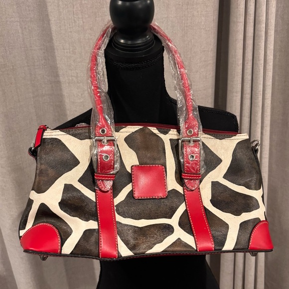 Red Brown Giraffe Women's Bag - Picture 1 of 4